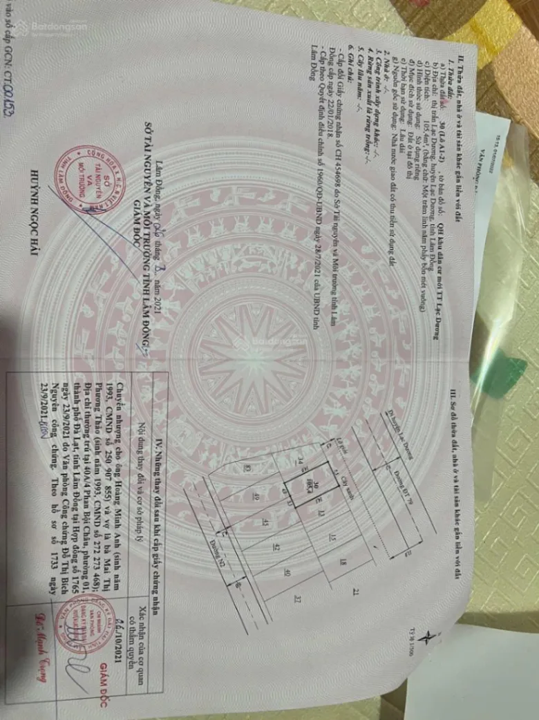 Bán lô đất mặt tiền Bidoup thuộc KDT Vạn Xuân phường LangBiang-Đà Lạt giá tốt