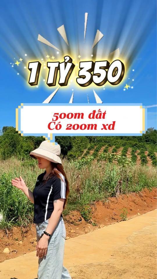 500m đất View thoáng đẹp . Giá chỉ 1tỷ350